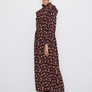 NWOT  red Zara ditsy floral dress